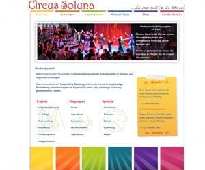 Circus Soluna alte Homepage