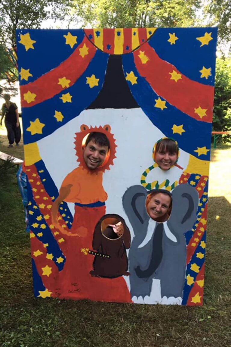 Fotowandaufsteller Zirkus - Circus Soluna - Zirkusprojekte