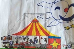 Kinderzeichnung vom Circus Soluna